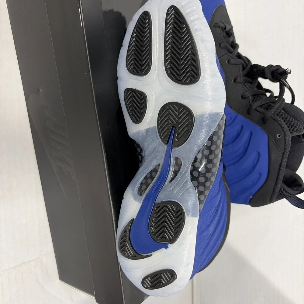 100% authentic NIKE Little POSITE ONE (GS) 7Y Royal blue black BRAND NEW